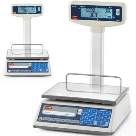 TEM EGE Serie - Postweegschaal - 15kg - LCD-scherm - Legalisatie