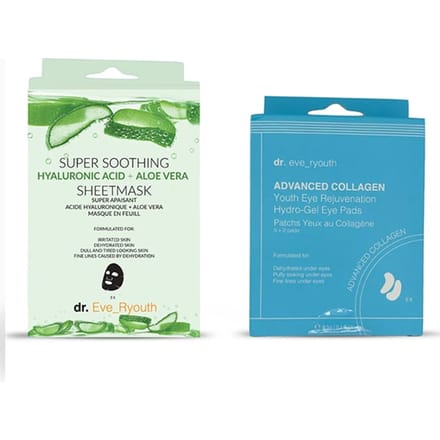 Hyaluronzuur Aloë Vera masker + Hydrogel oogkussentjes