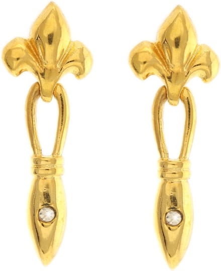 Behave - Dames oorbellen - Goudkleur barok hanger - Klassiek chic 4,5 cm