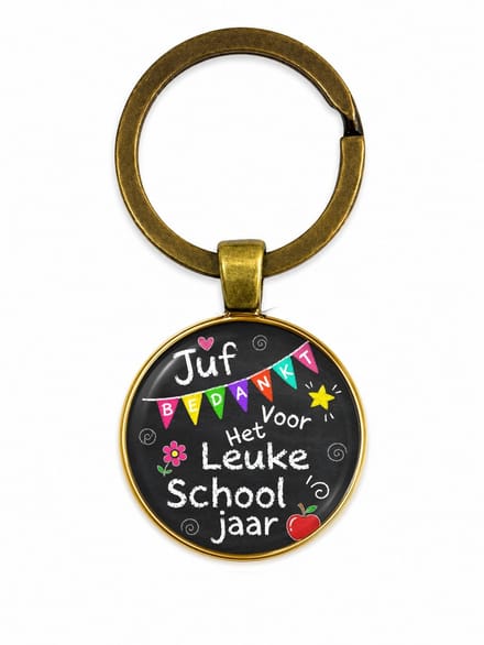 Sleutelhanger voor juf - Liefste Juf