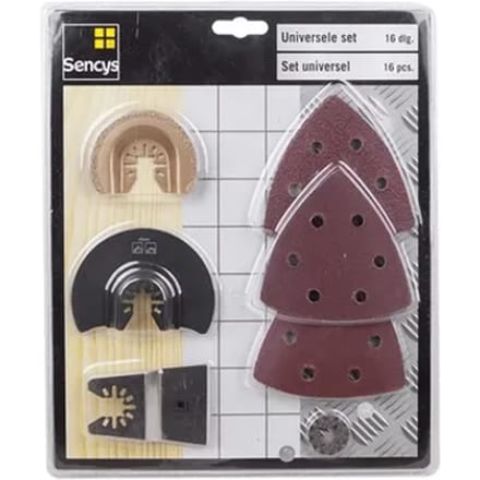 Sencys Universele Set Voor Houtbewerking – 16 Stuks
