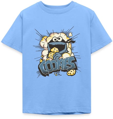 Sesamstraat Koekiemonster En Koekjes T-Shirt Kinderen