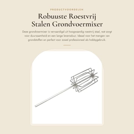 Dailygoods - Robuuste Roestvrij Stalen Grondvoermixer met 11 Messen
