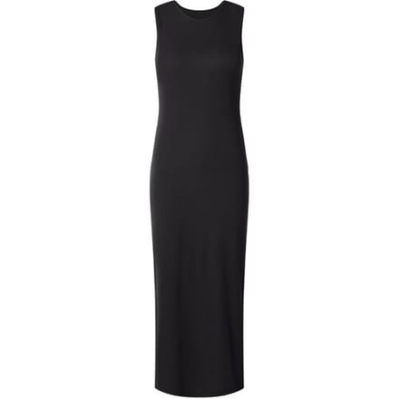 ESMARA Rib dames jurk - slim fit (Zwart, M (40/42))