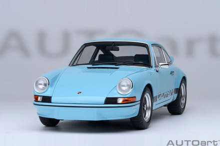 AUTOart 1/18 Porsche 911 Carrera 2.7 RS, Gulf Blue with Black stripes