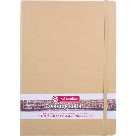 Schetsboek Talens Art Creation 80 witte vellen 140gr 210x300mm kraft