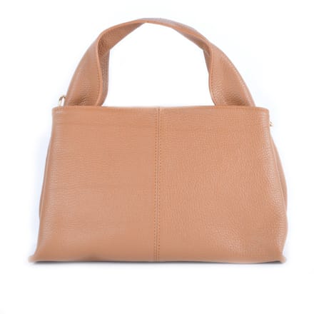 Giuliano lederen handtas Lyra - Dames - Made in Italy - Cognac