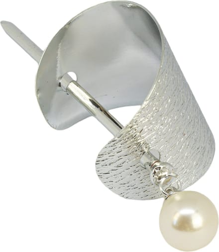 Silver Pearly Hair Cuff