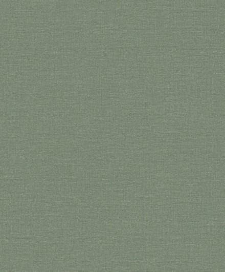 Dutch Wallcoverings - Vliesbehang - Linen & Textures - uni groen - LT10009