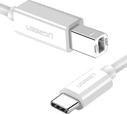 Ugreen - Printerkabel - Printer kabel usb - USB 2.0 - USB-C - 1.5 Meter - Wit