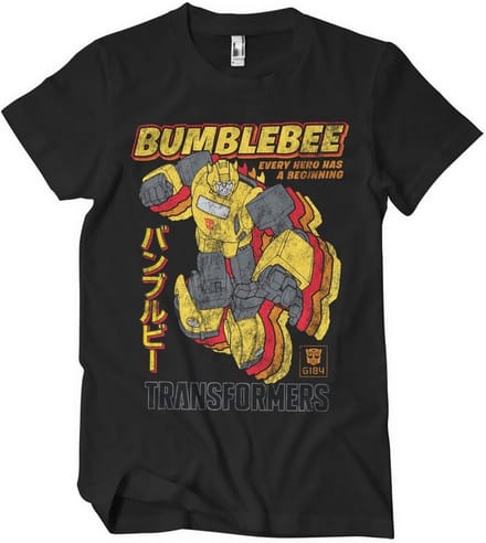 Transformers Bumblebee - Every Hero Has A Beginning T-shirt voor heren, zwart