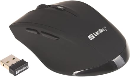 Sandberg Pro Wireless - Muis - 5 knoppen - Zwart