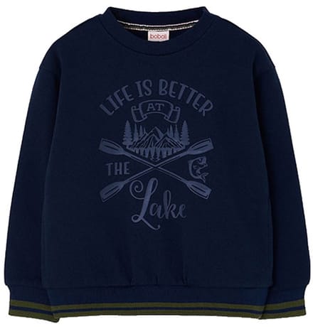 Boboli Fleece Sweatshirt Blauw 6 Years Jongens
