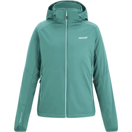 Bourda dames softshelljas met capuchon, windbestendig