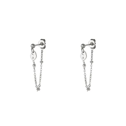 Oorbellen met slotje - Stainless Steel