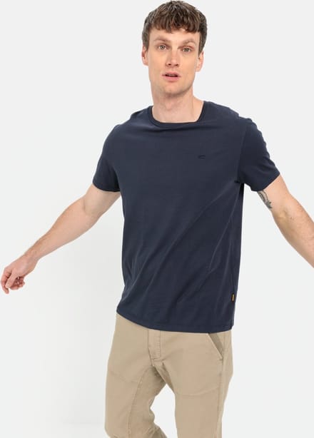 camel active Basic T-shirt van duurzame organic cotton - Maat - Donkerblauwmenswear-XXL