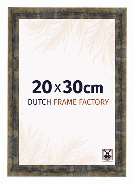 Fotolijst 20x30 cm - MDF - Blauw Goud Gemeleerd - Praag