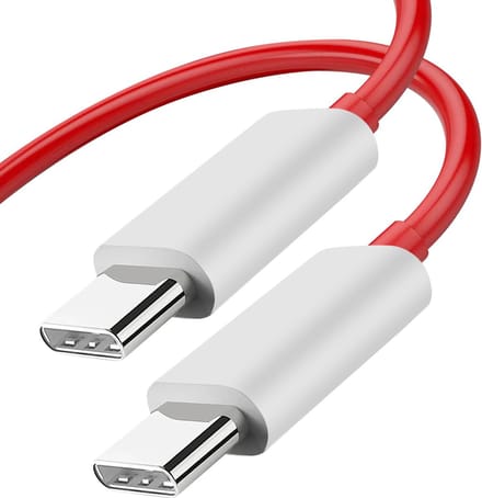 Oneplus, USB-C Kabel 6.5A Original Warp Charge 1m, Rood