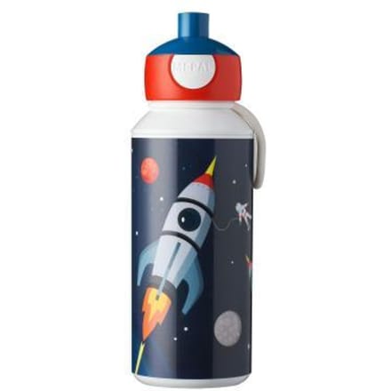 Mepal pop-up drinkfles Campus - 400 ml – Sluit goed af – Drinkbeker voor kinderen – Space