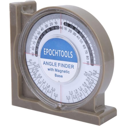 Inclinomètre multifonctionnel 0360 degrés, outil de mesure d'angle gray