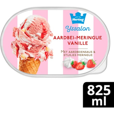 IJssalon aardbei-merengue