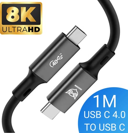 Good2know Usb-c kabels - usb-c kabel naar usbc 4.0 - 240W - Snellader - Datatransfer - 8K Beeldoverdracht - 1 Meter