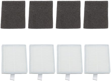 Solidchoice- Stofzuigerfilter HEPA Kit 4x - Compatibel met Eufy L60/L50 - Schuimfilter - Wegwerp - 99,9% Vuilfiltering - Verlengt Levensduur - Robotstofzuigerfilter