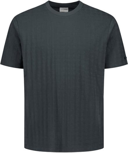 No Excess T-shirt crewneck solid relief jacqu dark steel