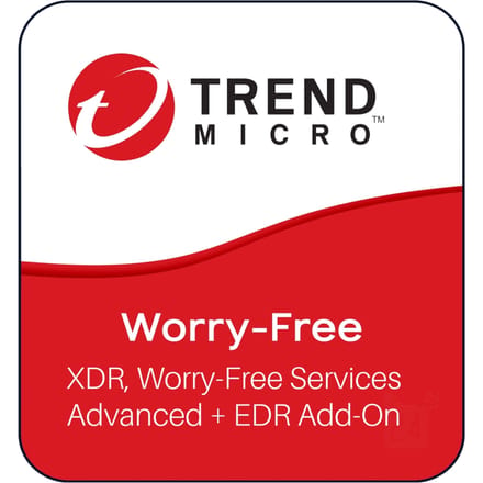 Trend Micro Worry-Free XDR, Worry-Free Services Advanced + EDR Add-On 1 Jaar 2 - 5 Gebruiker(s) Nieuwe Aankoop