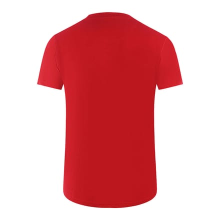 Aquascutum Heren Londen 1851 Split Logo T-Shirt (Rood)