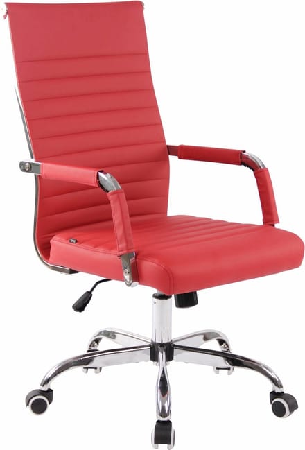 CLP Amadora Bureaustoel - Ergonomisch - Voor volwassenen - rood Kunstleer