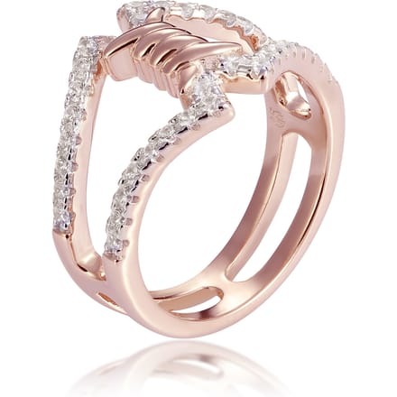 Orphelia Dames 925 Sterling Zilveren Ring - Roze ZR-7422