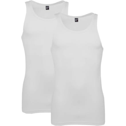 ALAN RED singlets Oakland (2-pack) - O-hals stretch - wit