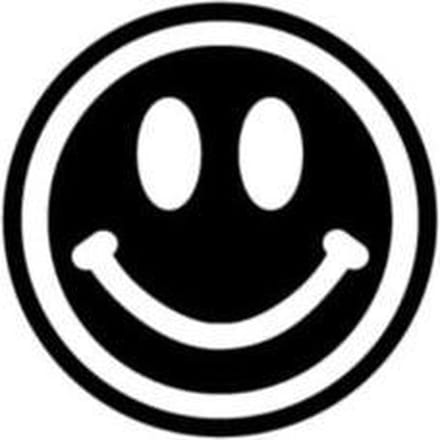 Asbri - Golf Bal Stempel - Smiley - zwart