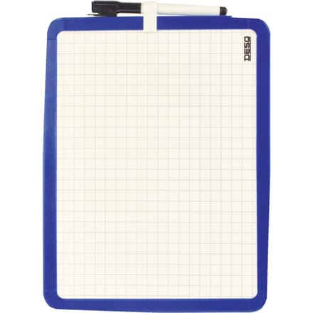 Whiteboard Desq 21x28cm tweezijdig magnetisch