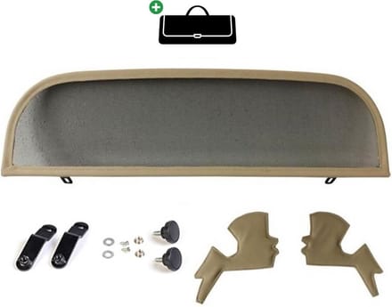 Windscherm Ford KA | 2002-2006 | incl. luxe opbergtas | Beige