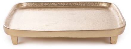 HOMLA - Decoratieve schaal - Goudkleurig - 22x22x3 cm