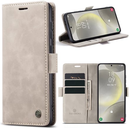 Solidenz Hoesje - Geschikt voor Samsung Galaxy S26 Plus - Urban Book - Beige
