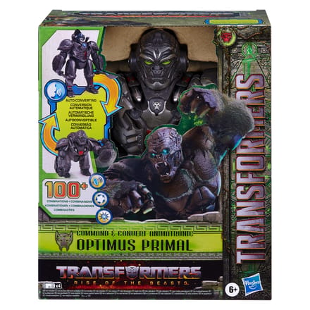 Transformers Rise of the Beasts Command and Convert Animatronic Optimus Primal - Actiefiguur
