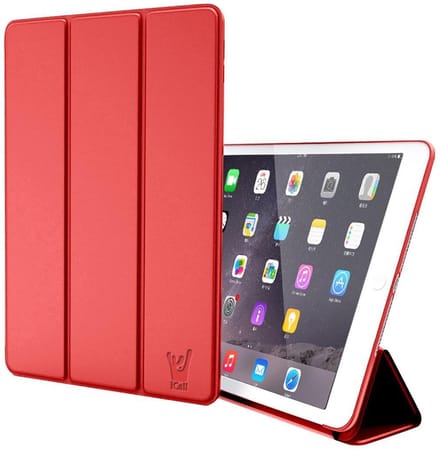 Hoes + Screenprotector geschikt voor iPad Air 2019 10.5 inch - Smart Book Case Rood