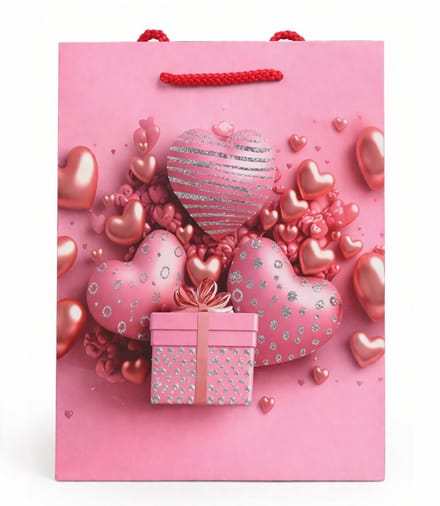 Cadeautas - Luxe Geschenktas - Cadeauzak - Geschenkzak - A5 - Hart