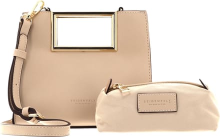 SEIDENFELT MANUFAKTUR Handtas Schoudertas Bjerre Shopper Creamy Cloud / Gold Crème