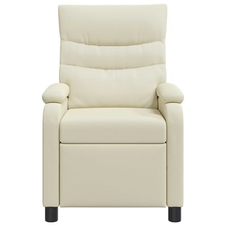 vidaXL - Recliner - Crèmekleurig - Kunstleer