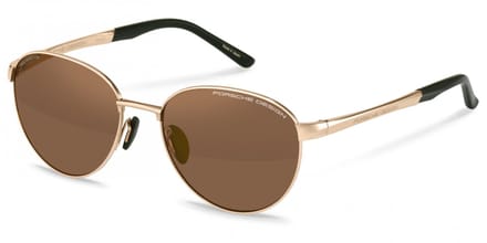 Porsche Design P8985 Gold/black 56/18/145 MAN Zonnebrillen