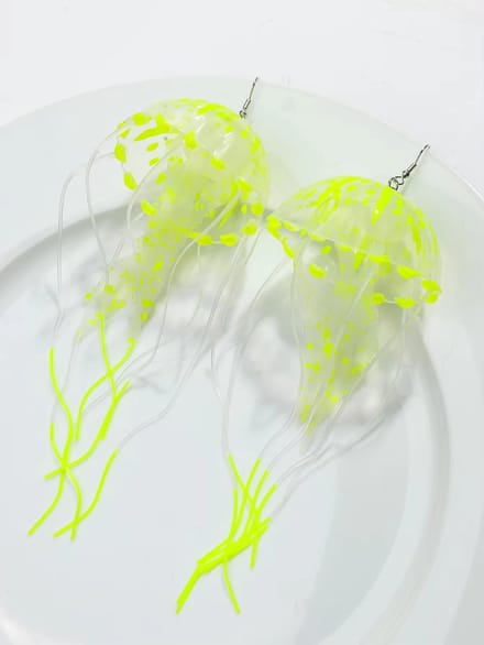 Kwallen - Jellyfish Oorbellen Geel