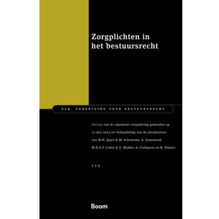 Zorgplichten In Het Bestuursrecht - Var-Reeks