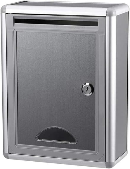 Pakket Drop Box - Brievenbus - Veilig Post Ontvangen - Afsluitbaar - 28x21x10.5 cm - Zwart