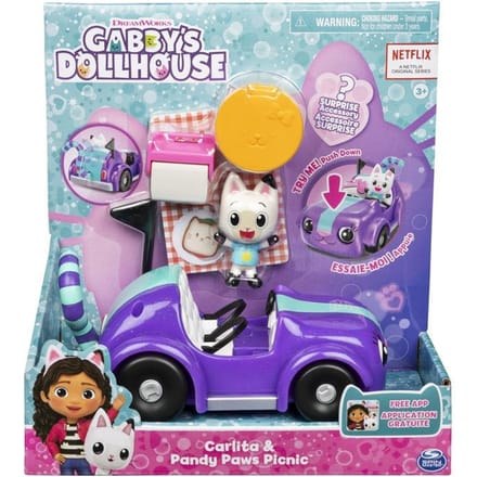 Spinmaster Gabby' Dollhouse Carlita' voertuig met Pandy