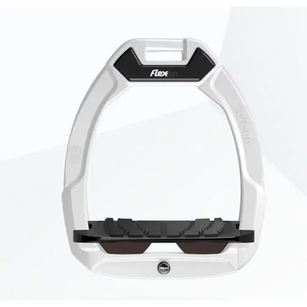 Veiligheidsbeugels voor paardrijden Gevoegd Grip Wit/Zwart/Bruin Flex-On Safe-On