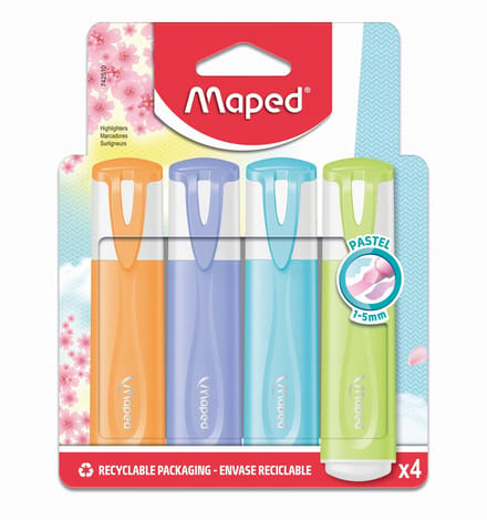 Maped Zakreślacz Klassiek Pastel Mix 4 st
